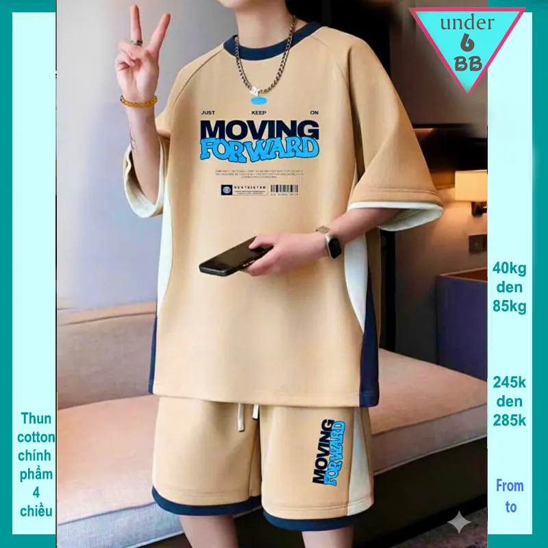 Quần áo bé trai in chữ MOVING FORWARD phong cách cá tính cho bé lớn diện đi chơi , đi học