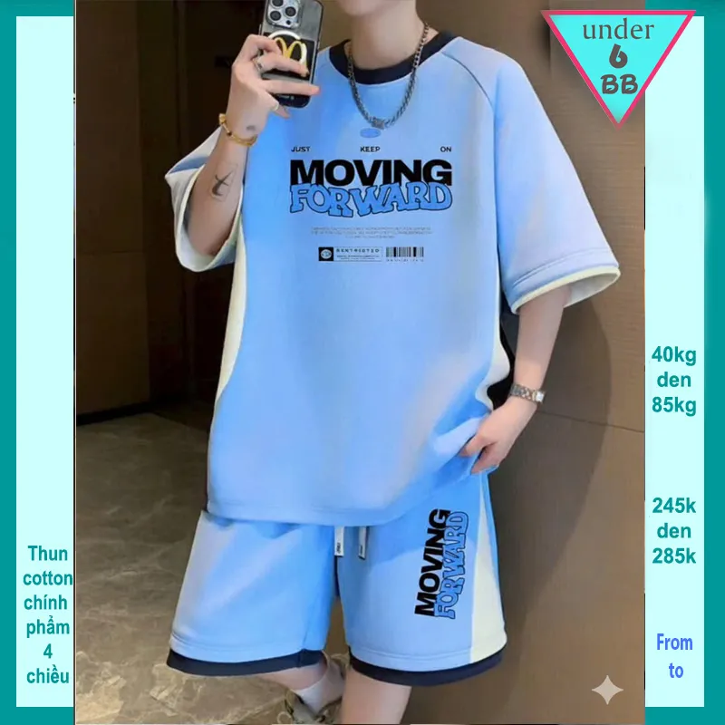 Quần áo bé trai in chữ MOVING FORWARD phong cách cá tính cho bé lớn diện đi chơi , đi học