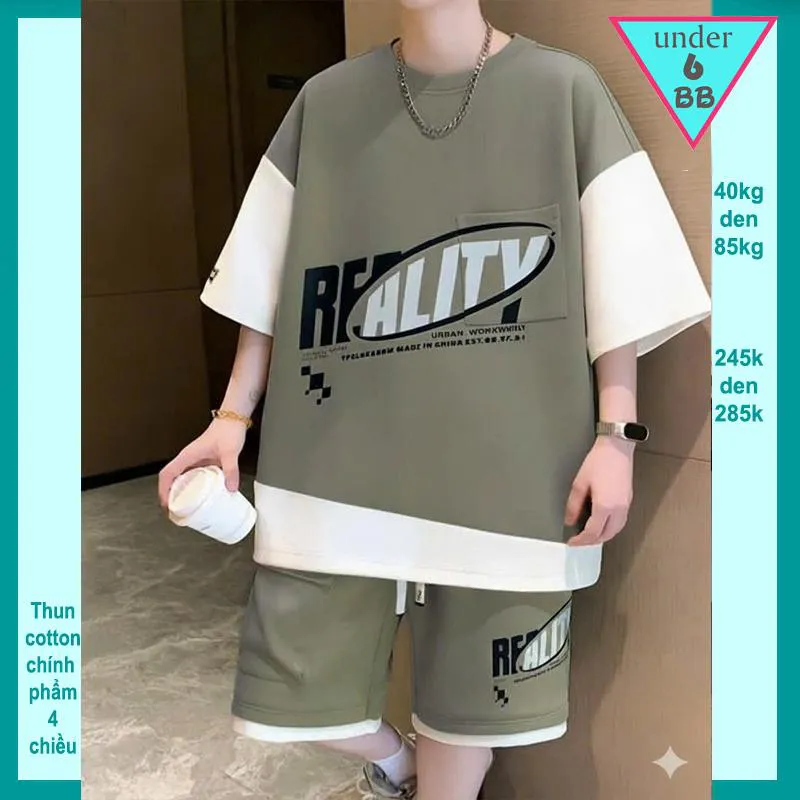 Quần áo bé trai in chữ REALITY phong cách hàn quốc cá tính cho bé đi chơi , đi học