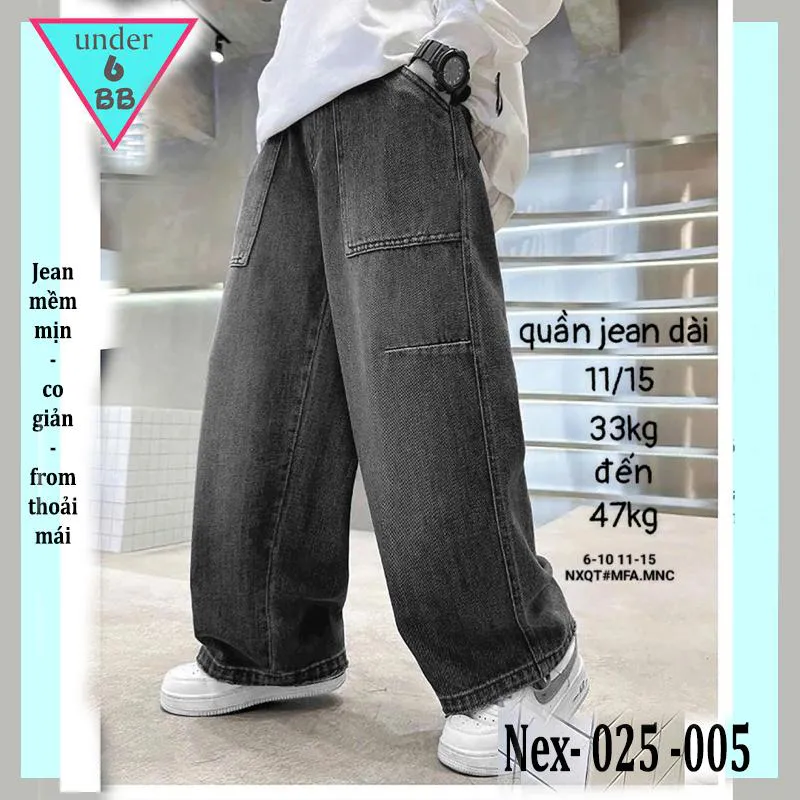 Quần jean dài bé trai ( Nex-025-005 - 33kg đến 48kg )