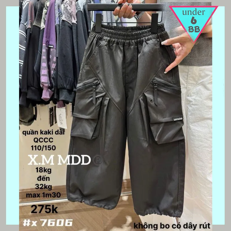 Quần kaki dài bé trai cao cấp (QC :7606 - 18kg đến 32kg )