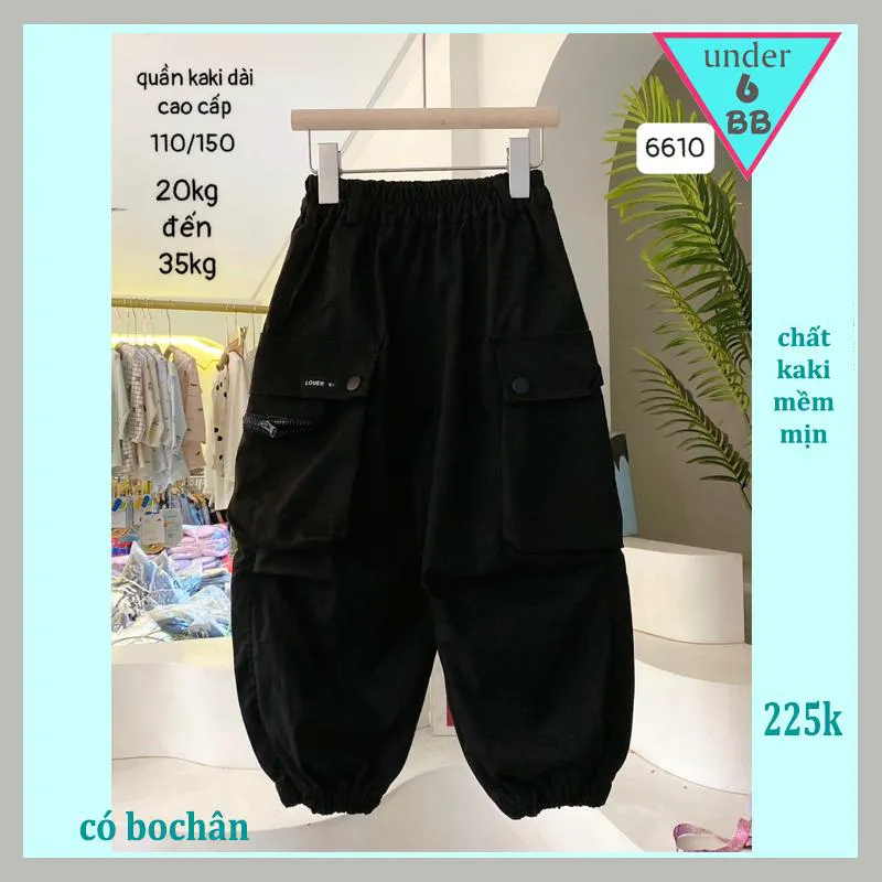 Quần kaki dài bé trai cao cấp ( Mã 6610 - 20kg đến 35kg )