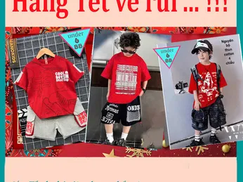 Mua sắm quần áo trẻ em dịp Tết