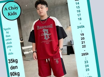 Quần áo trẻ em size to size lớn