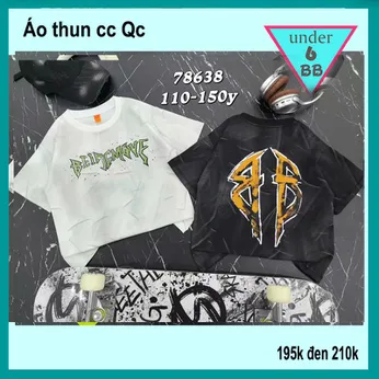 Áo thun bé trai cao cấp in họa tiết cá tính phong cách hiphop cho bé đi chơi ,đi học