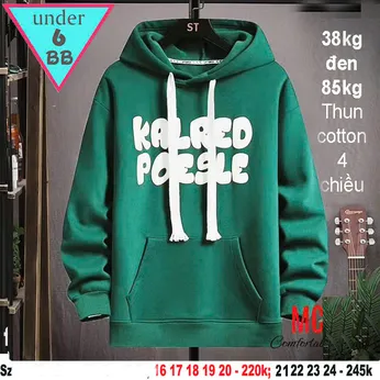 Áo hoodie bé trai tay dài in họa tiết chữ phong cách cá tính cho bé trai đi chơi , đi học