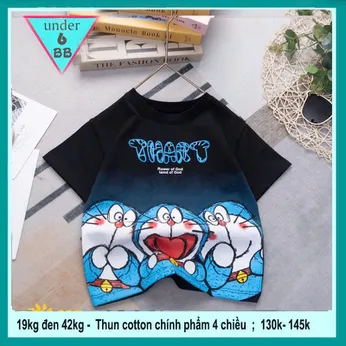 Áo thun bé trai cá tính in họa tiết hình Doraemon siêu dễ thương cho bé yêu diện đi chơi , du lịch