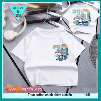 Áo thun bé trai cá tính in hình Tralalelo Tralala siêu hottrennd cho bé diện đi chơi , đi học
