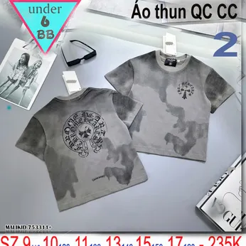 Áo thun bé trai cao cấp ( Mã 2 ) in họa tiết loang chữ phong cách cá tính cho bé đi chơi , đi học