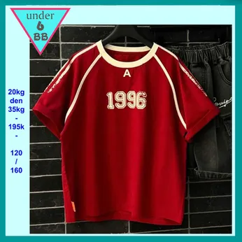 Áo thun bé trai cao cấp in số 1996 phong cách thời trang hàn quốc cho bé diện đi chơi , du lịch