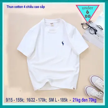 Áo thun bé trai cao cấp thêu họa tiết đơn giản phong cách cá tính cho bé đi chơi , đi tiệc