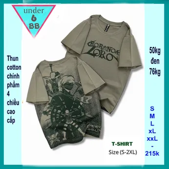 Áo thun bé trai cotton in họa tiết chữ Zoro phối hình anime phong cách cá tính cho bé đi chơi ,đi học