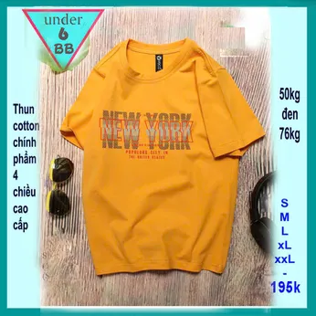 Áo thun bé trai cotton in chữ New York mang phong cách cá tính cho bé đi chơi , đi học