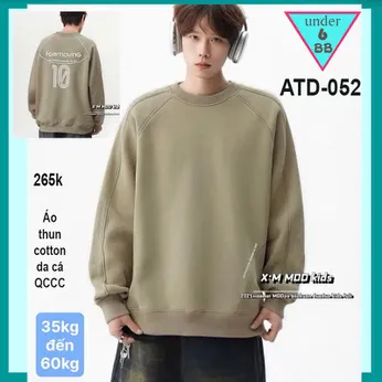 Áo thun bé trai tay dài cao cấp ( ATD - 052 ) in chữ phong cách hàn quốc cá tính cho bé đi chơi , du lịch