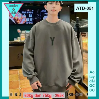 Áo thun bé trai tay dài cao cấp ( ATD - 051 ) in chữ phong cách hàn quốc cá tính cho bé đi chơi , du lịch