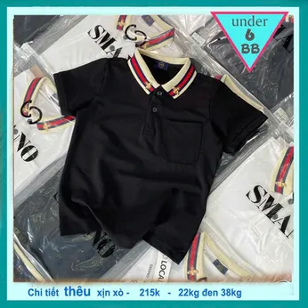 Áo polo bé trai cao cấp thêu hình Con Ong mang phong cách thời trang cá tính cực sang cho bé yêu diện đi chơi  , đi tiệc