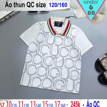 Áo thun polo cho bé trai cao cấp in họa tiết chữ phong cách cá tính cho bé đi chơi , đi học 