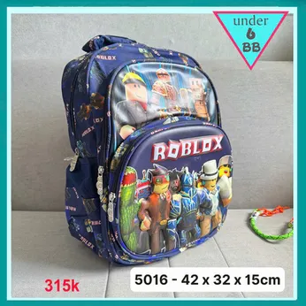 Ba lô bé trai in 3D nổi hình Roblox cho bé đi học