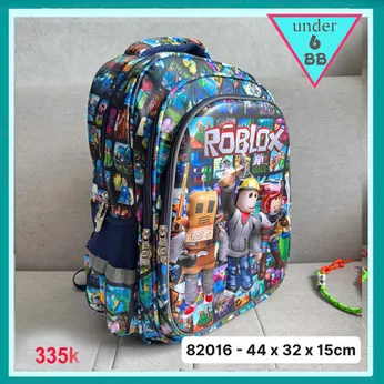 Ba lô bé trai in 3D nổi hình Roblox cho bé đi học
