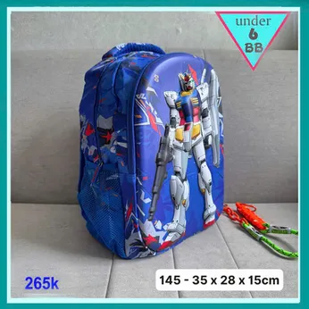 Balo bé trai in 3D nổi hình Robot cho bé yêu đi học