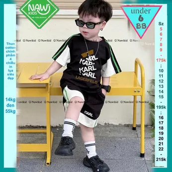 Đồ bộ bé trai hiphop in chữ phong cách thời trang hàn quốc cá tính cho bé đi chơi , đi học