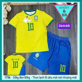 Đồ bộ bé trai thun lạnh thể thao in họa tiết số 10 phong cách thể thao bóng đá , bóng rổ