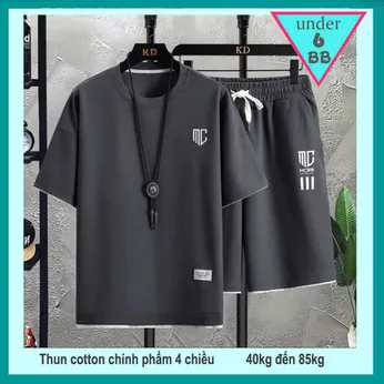Quần áo bé trai size lớn in chữ đơn giản mang style cá tính tuổi teen