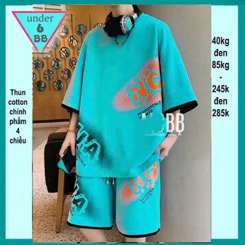 Quần áo bé trai size lớn in chữ loang mang phong cách thời trang cá tính cho bé lớn đi chơi ,đi học