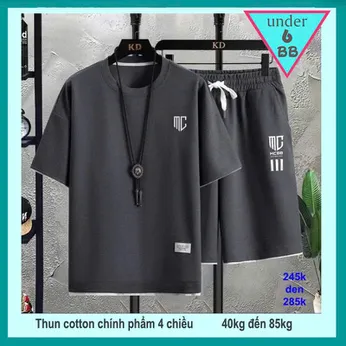 Quần áo bé trai size lớn in chữ đơn giản mang style cá tính tuổi teen
