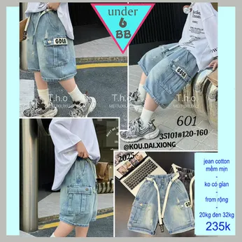 Quần jean bé trai ( 20kg đến 32kg )( QC : 601 )