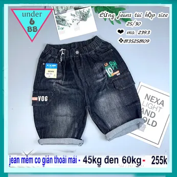 Quần jean bé trai túi hộp  ( HB:239.3 - 45kg đến 60kg )