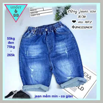Quần jean bé trai ( HB : 167.2 - 55kg đến 75kg )