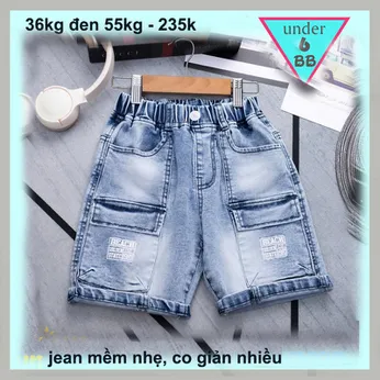 Quần jean bé trai túi hộp ( 35kg đến 55kg ) dễ dàng phối áo cho bé đi chơi , du lịch