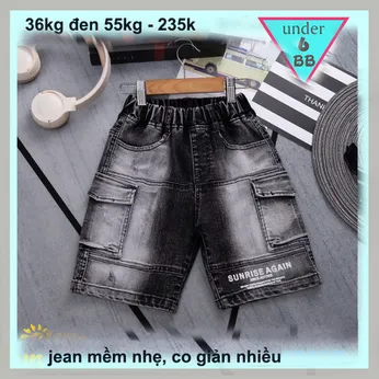 Quần jean bé trai túi hộp ( 35kg đến 55kg ) dễ dàng phối áo cho bé đi chơi , du lịch