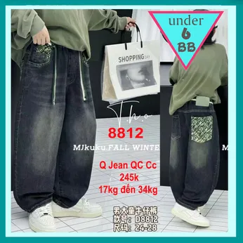 Quần jean dài bé trai cao cấp (17kg đến 34kg ) (QC:8812)