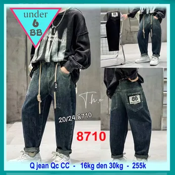 Quần jean dài bé trai cao cấp (16kg đến 30kg ) (QC:8710)