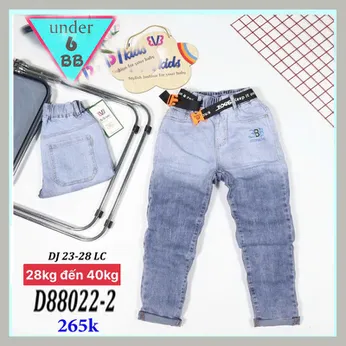 Quần jean dài bé trai ( 28kg đến 40kg )( D88022-2)