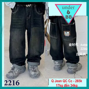 Quần jean dài bé trai (17kg đến 34kg ) (Mã : QC 2216 )