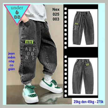 Quần jean dài bé trai (25kg đến 45kg ) dễ mix áo cho bé đi chơi , du lịch
