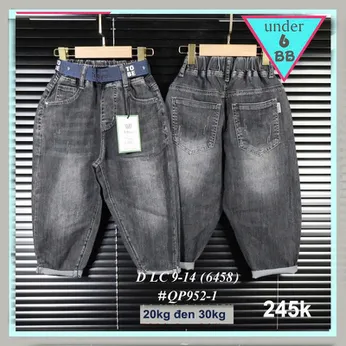 Quần jean dài bé trai ( Phom thụng - QP952.1 - 18kg đến 30kg )