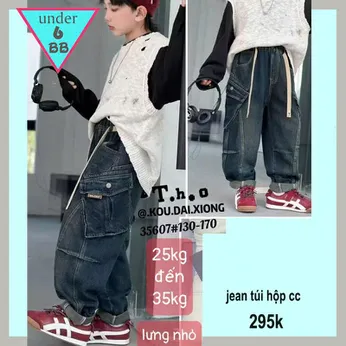 Quần jean dài bé trai (QC 35607 - 25kg đến 35kg )