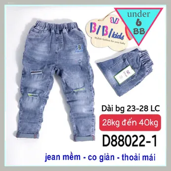 Quần jean dài bé trai ( 28kg đến 40kg ) (D88022-1)