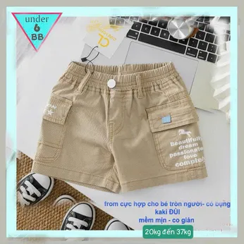 Quần kaki bé trai túi hộp ( Phom đùi-20kg đến 37kg )