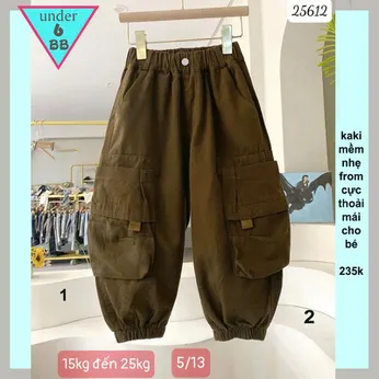 Quần kaki dài bé trai cao cấp (Mã : 25612 - 15kg đến 25kg )