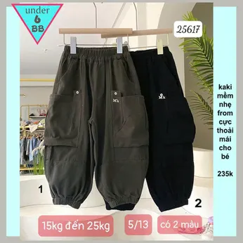 Quần kaki dài bé trai cao cấp (Mã : 25617 - 15kg đến 25kg )