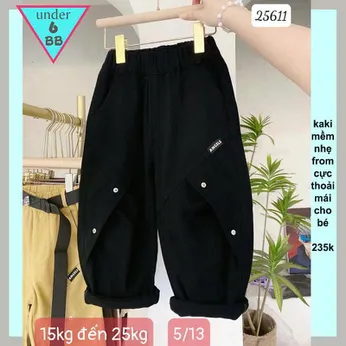 Quần kaki dài bé trai cao cấp (Mã : 25611- 15kg đến 25kg )