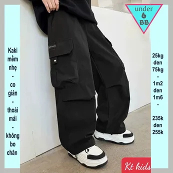 Quần kaki dài bé trai ống suông (25kg đến 75kg )