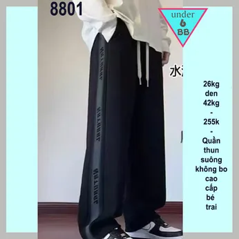 Quần thun dài bé trai ( Mã : 8801-26kg đến 42kg)