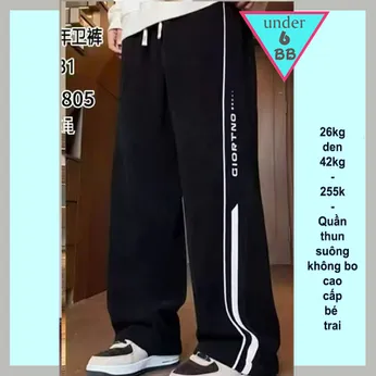 Quần thun dài bé trai ( Mã : 8805-26kg đến 42kg)