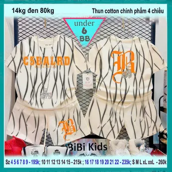 Set đồ bộ bé trai tay ngắn in chữ mang phong cách thời trang cá tính cho bé diện đi chơi , đi học 